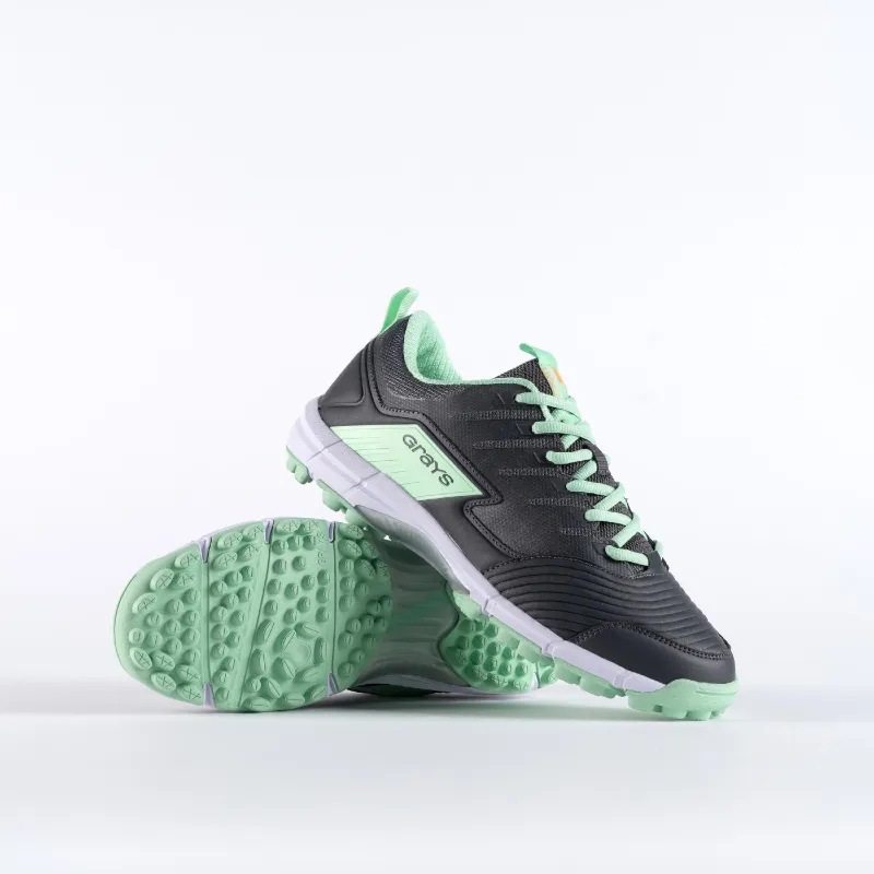 Grays Flash 3.0 Hockey Shoes - Charcoal/Mint (2023/24) 1 Grays Flash 3.0 Hockey Shoes - Charcoal/Mint (2023/24)