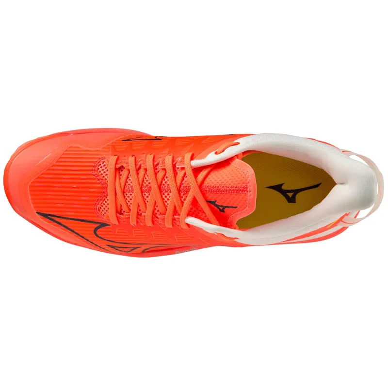 Mizuno Wave Leopardus Hockey Shoes - Neon Flame (2023/24) 4 Mizuno Wave Leopardus Hockey Shoes - Neon Flame (2023/24) - Image 4