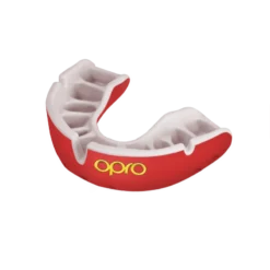 OPRO Self-Fit GEN4 Junior Gold Mouthguard - Red/Pearl
