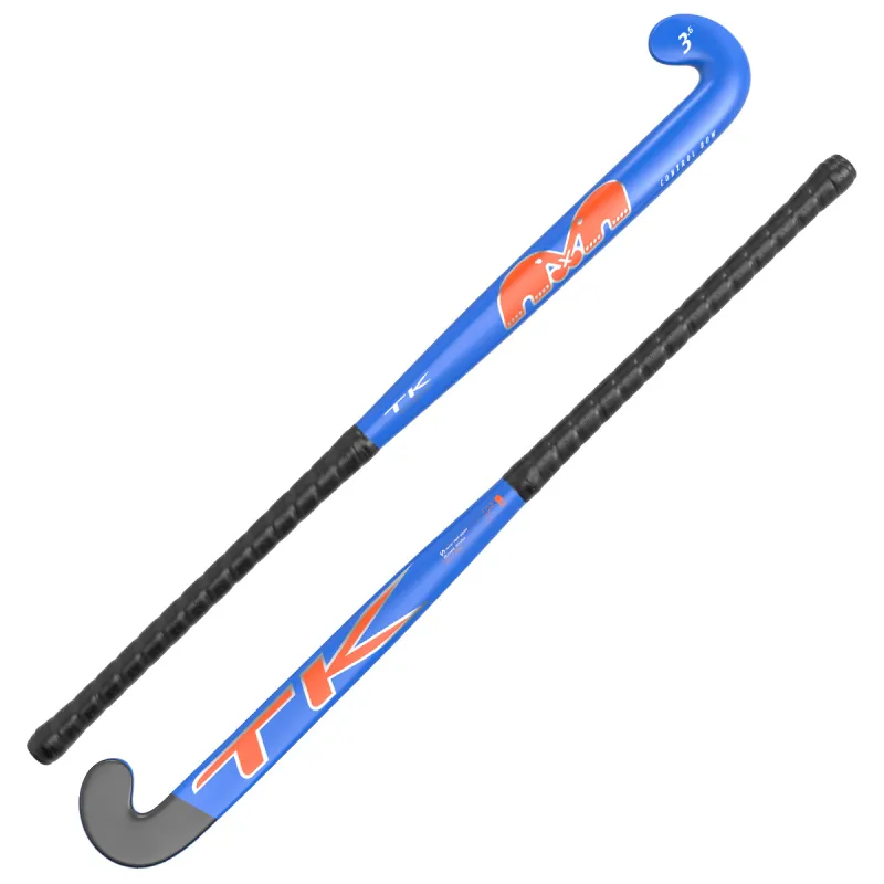 TK 3 Junior Control Bow Hockey Stick - Blue/Orange (2023/24) 2 TK 3 Junior Control Bow Hockey Stick - Blue/Orange (2023/24) - Image 2